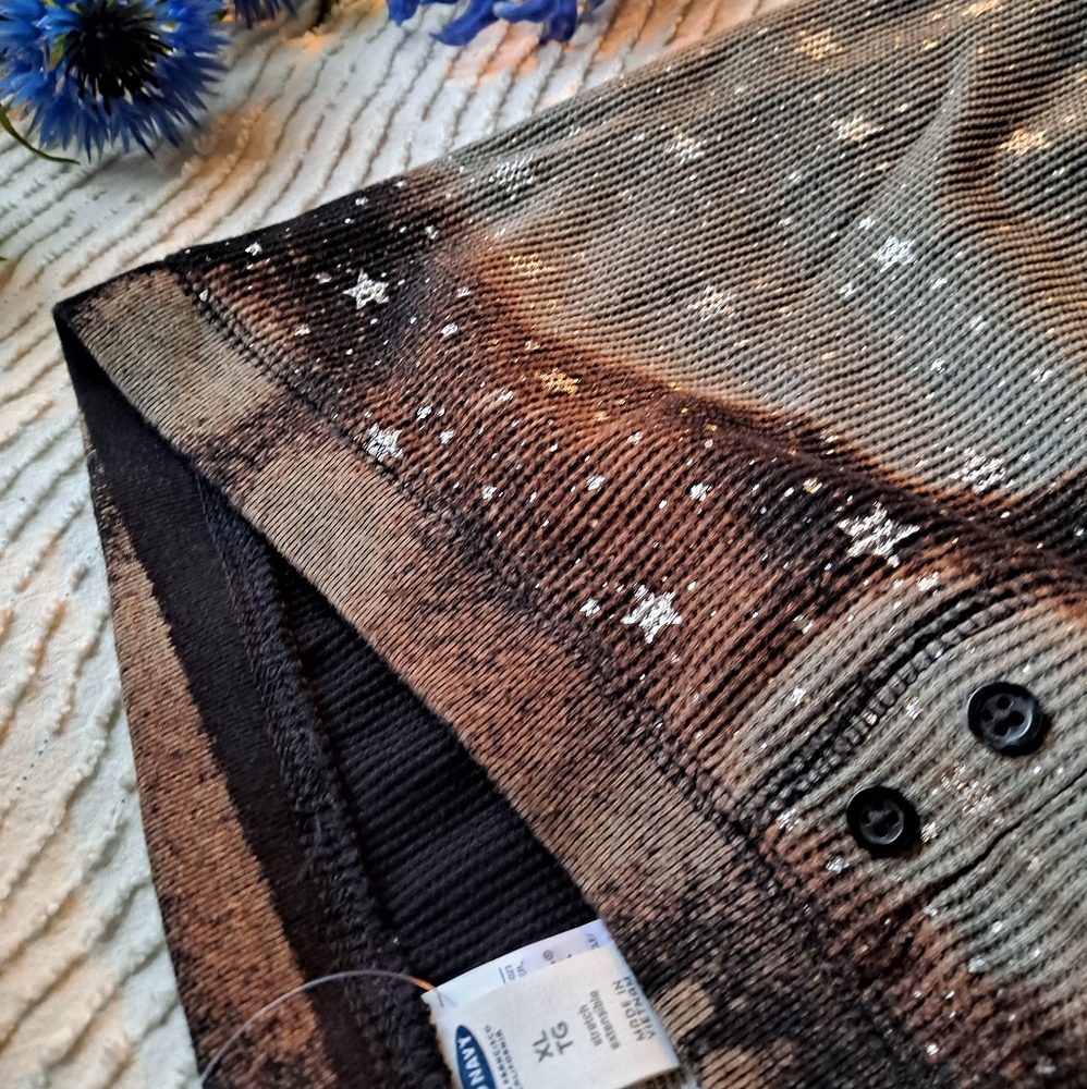 Galaxy 🌌 bleach dye long johns NWOT old navy
